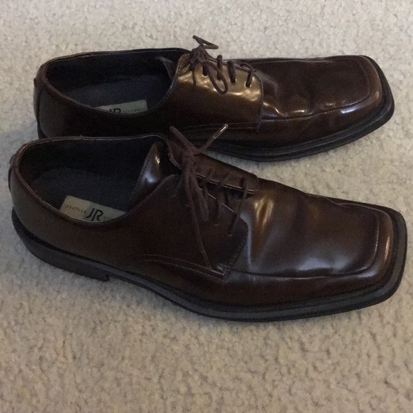 Jonathan Richards Brown Leather Oxfords Size 9.5 - Picture 4 of 8